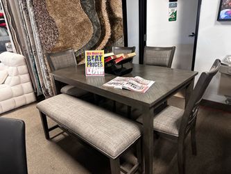 Wood Dining Table set! 🏠🚨 Easy Financing!