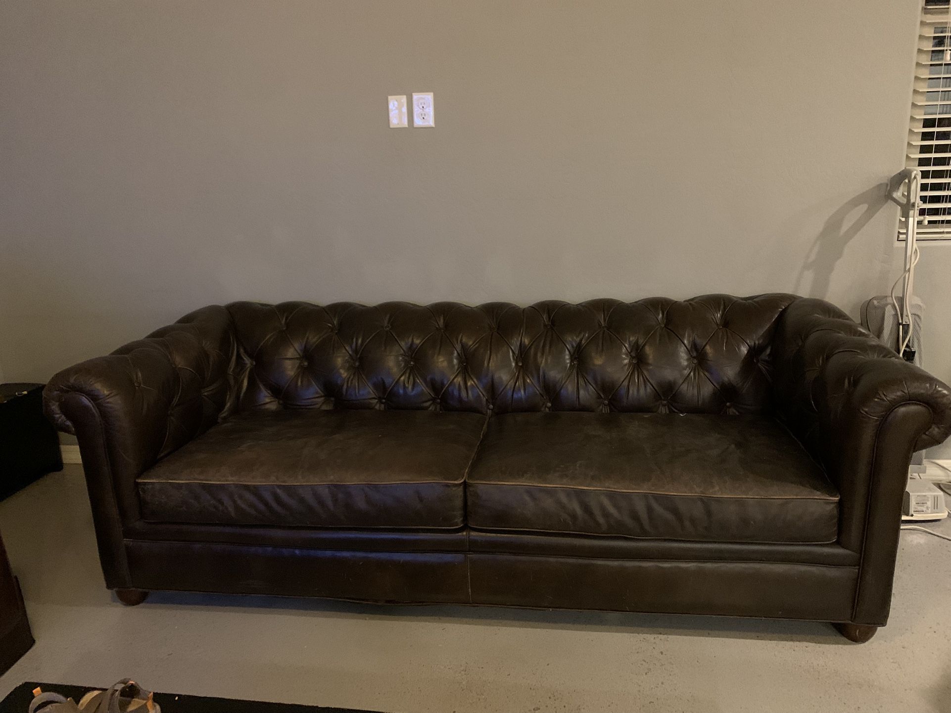 Pottery barn Leather Sofa