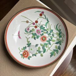 Vintage Porcelain & Bass Decorative Plate ( D7.5" ) firm on price
