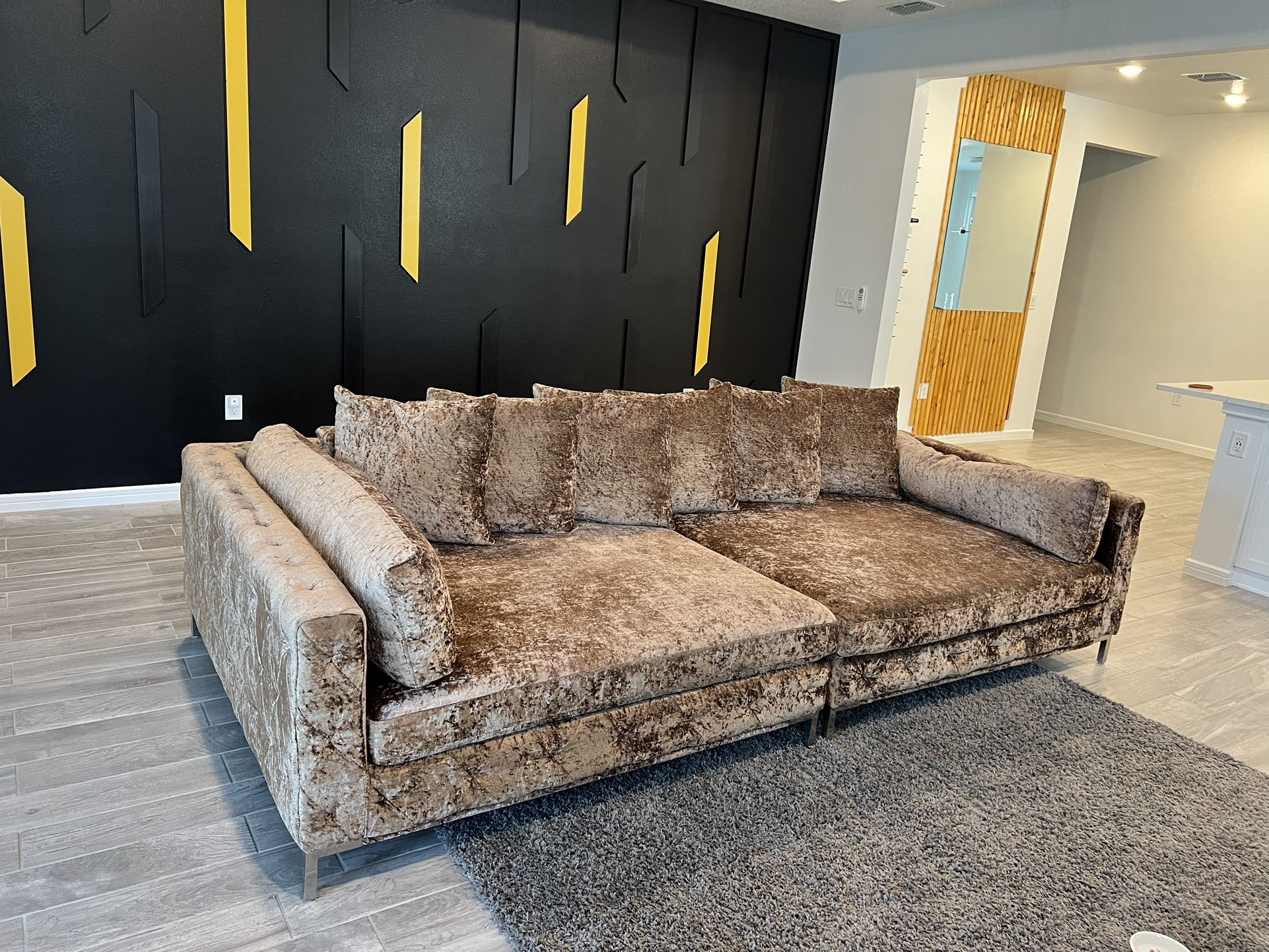 Beautiful Sofa Extra Seize. Mordern Contemporáneo Velvet Scandinavian Style