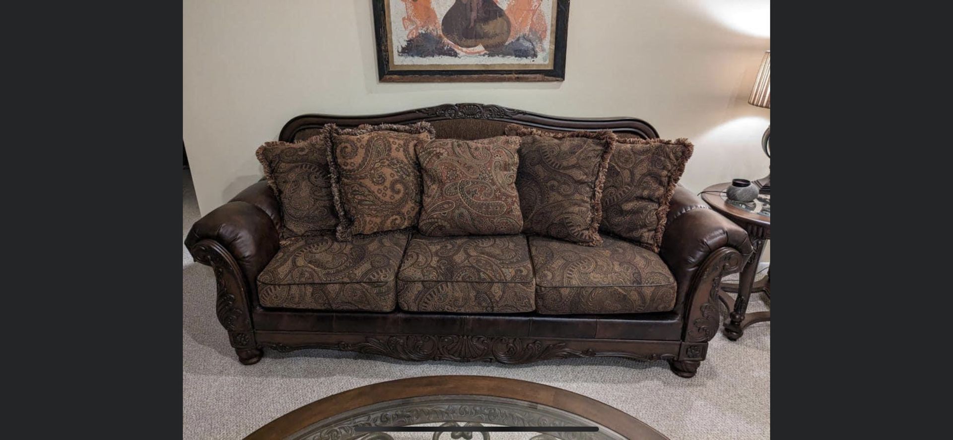 Free Delivery- Two Leather Couches