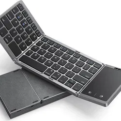 Foldable Bluetooth keyboard with touch pad