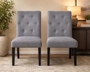 Two- dining chairs, spotless condition ( moving out)