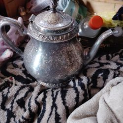 Vintage Silver Teapot 