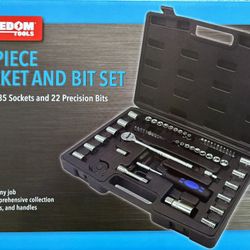  60 Piece Socket and Bit Set with Case.