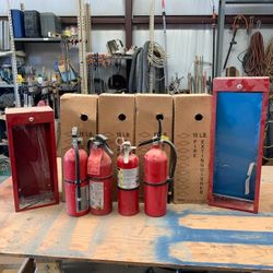 Fire Extinguishers And Safety Boxes