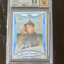 Giancarlo Stanton xfractor rookie auto
