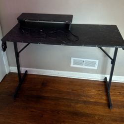 Desk W Rgb Lighting + Cup Holder