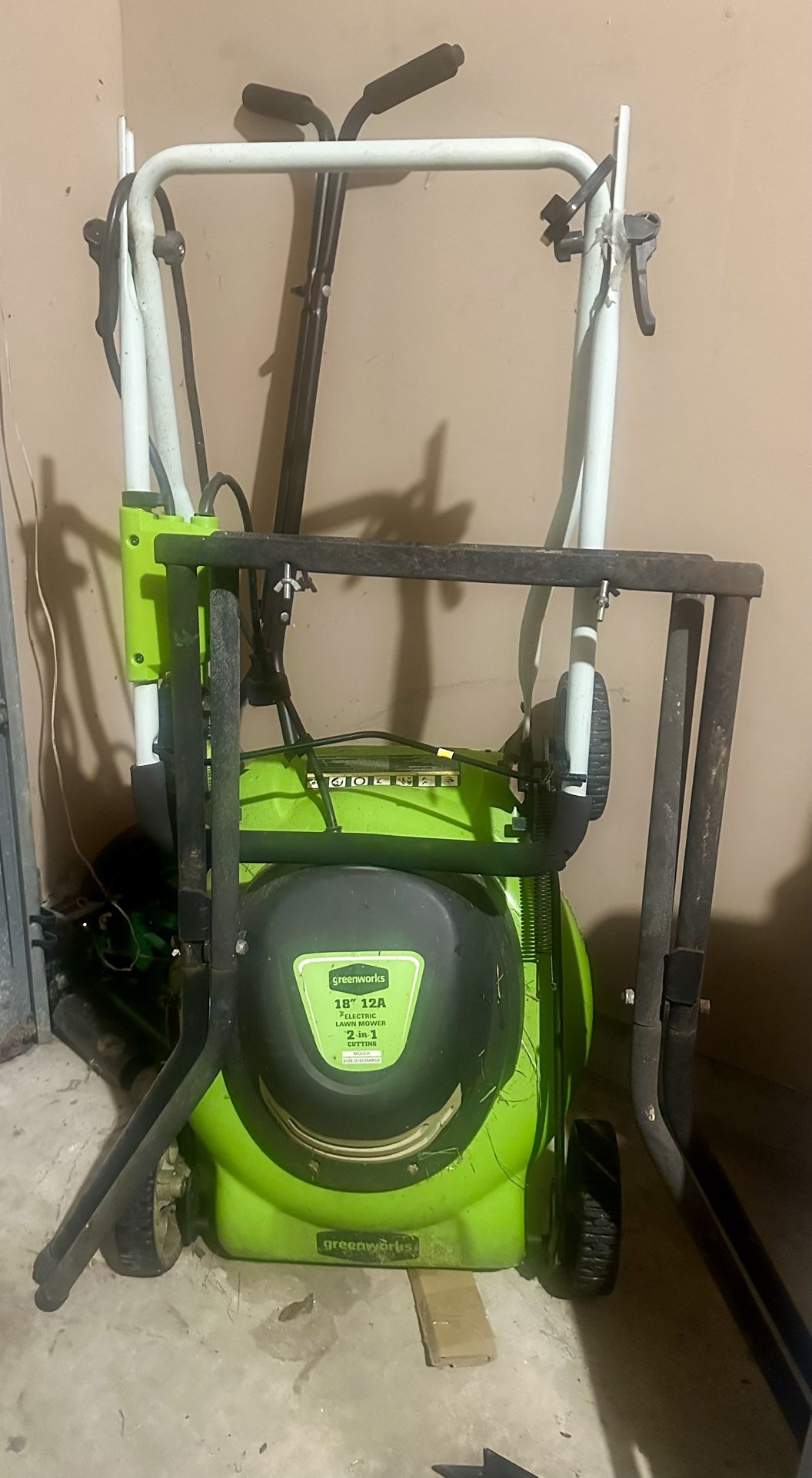 Green works Electric Lawn Mover & Manual Lawn Mower