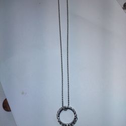 Silver Chain Pendant 18"