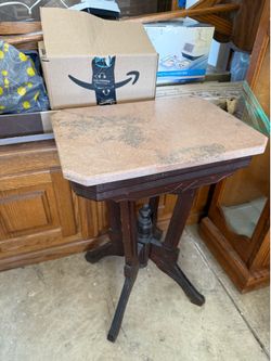 Marble end table