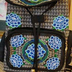 Beautiful hand made Mexican backpack 