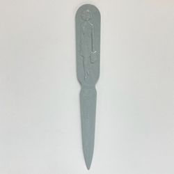 Vintage Fuller Brush Co. Letter Opener - Reversible Saleswoman & Salesman