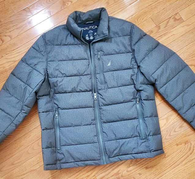 Men's Quilted Puffer Jacket - Water Resistant - Large - Like New