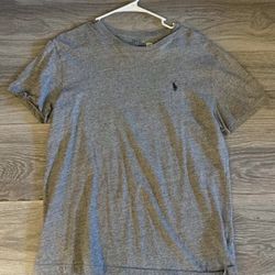 Polo Ralph Lauren Classic Fit Heather Grey Cotton Crewneck T-Shirt