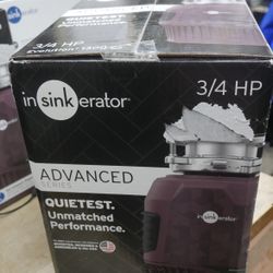 NEW Insinkerator Evolution 1300 Advanced Series 3/4 HP Garbage Disposal.  