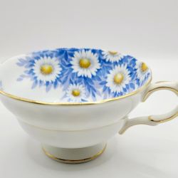 Vintage Flower Daisy England Grosvenor Copelands China Cup Only Mug Blue