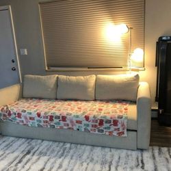 MOVING SALE: Deep Full-Size Sleeper Sofa (Mattress Detaches for Moving!)
