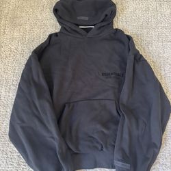 Black Essentials Stretch Limo Hoodie (Size M)