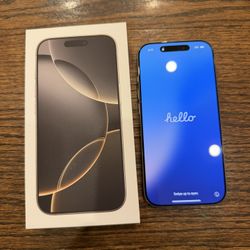 iPhone 16 Pro, Natural Titanium, 512GB Unlocked MYMP3LL/A