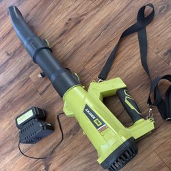 Rechargeable Leaf Blower With Carrying Strap