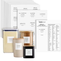  144 Pantry Labels for Containers,