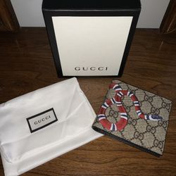 Gucci Brown GG King Snake Wallet