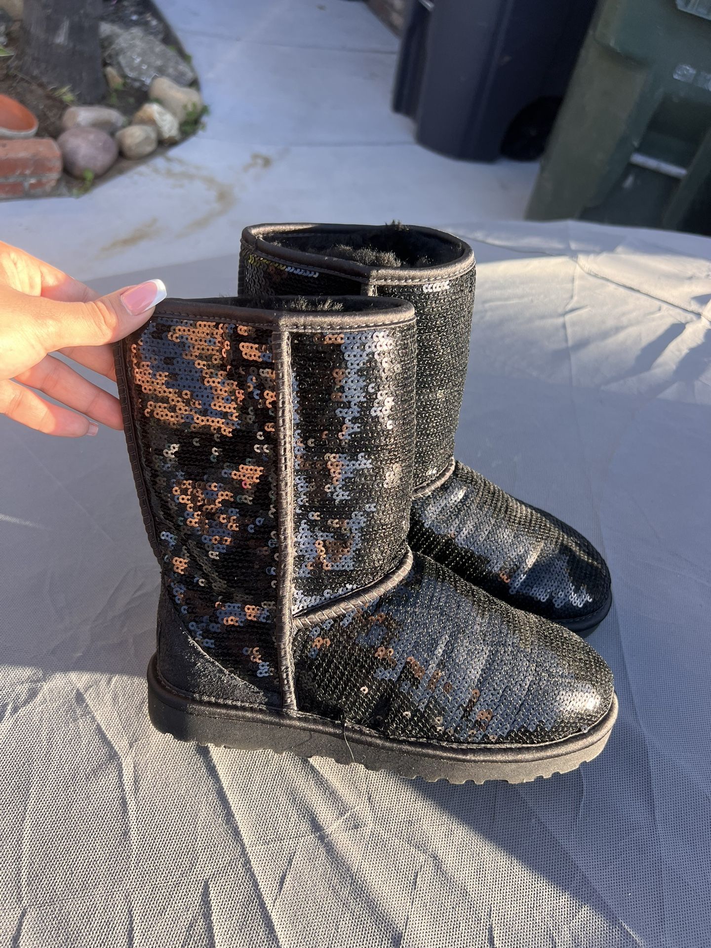 Black Sequin Uggs 