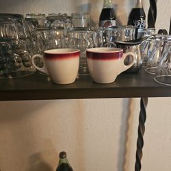 Vintage Buffalo China Coffee Mugs