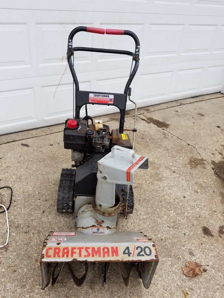 Craftsman electric start 4 cycle snow blower