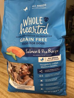 Wholehearted grain free salmon and clearance pea