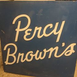 Percy Browns Advertising Sign