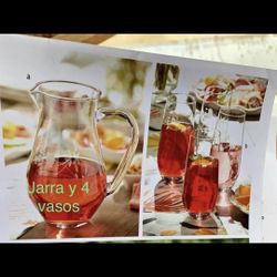 Vasos Y Jarra De Princess House