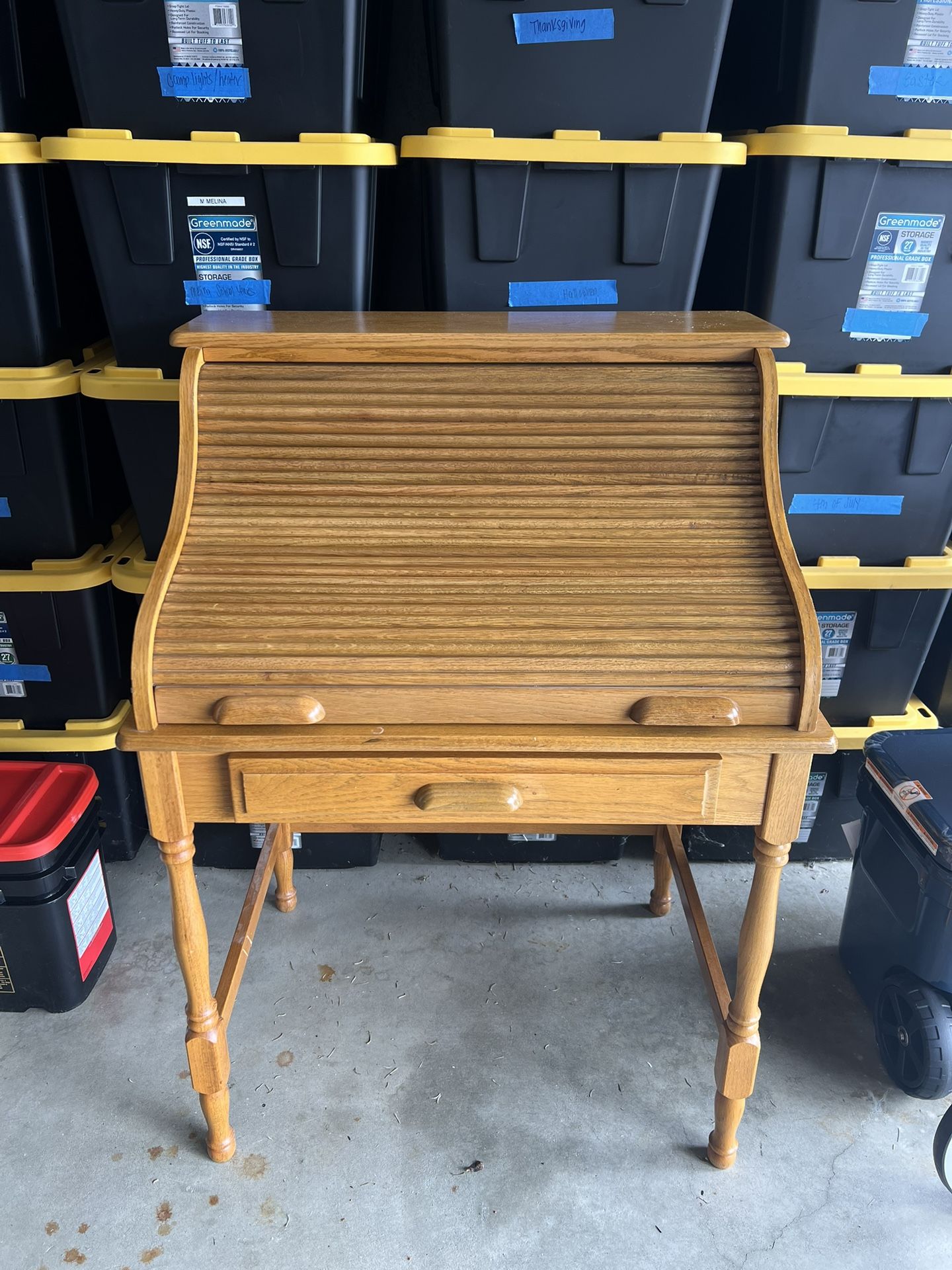 Vintage Roll-up Desk