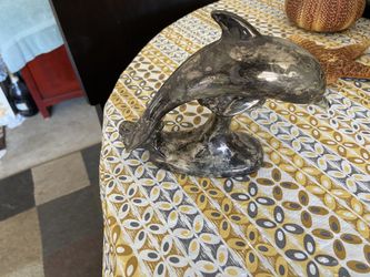 Dolphin statue