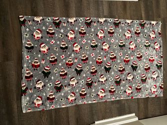 Santa Claus Christmas Fleece Throw Blanket