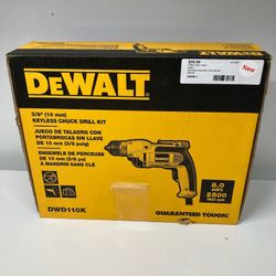 DEWALT DWD110 8 Amp Corded 3/8” Pistol Grip Drill