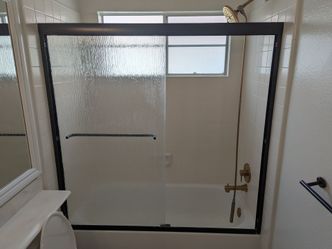 Standard shower enclosure bronze finish Free