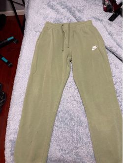 Green Nike sweatpants