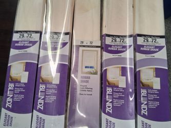 5 Roman shade ivory