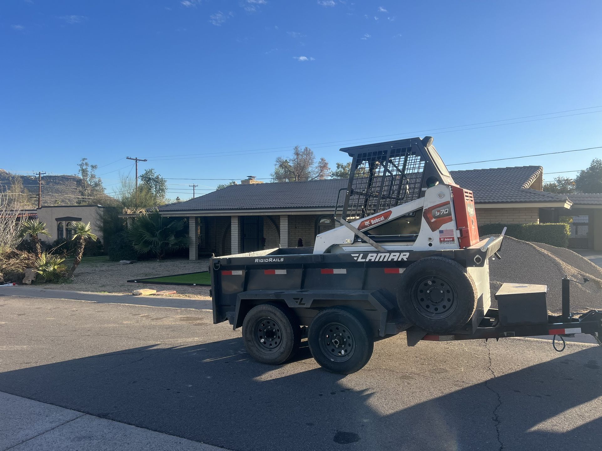 BOBCAT S70 & DUMP TRAILER