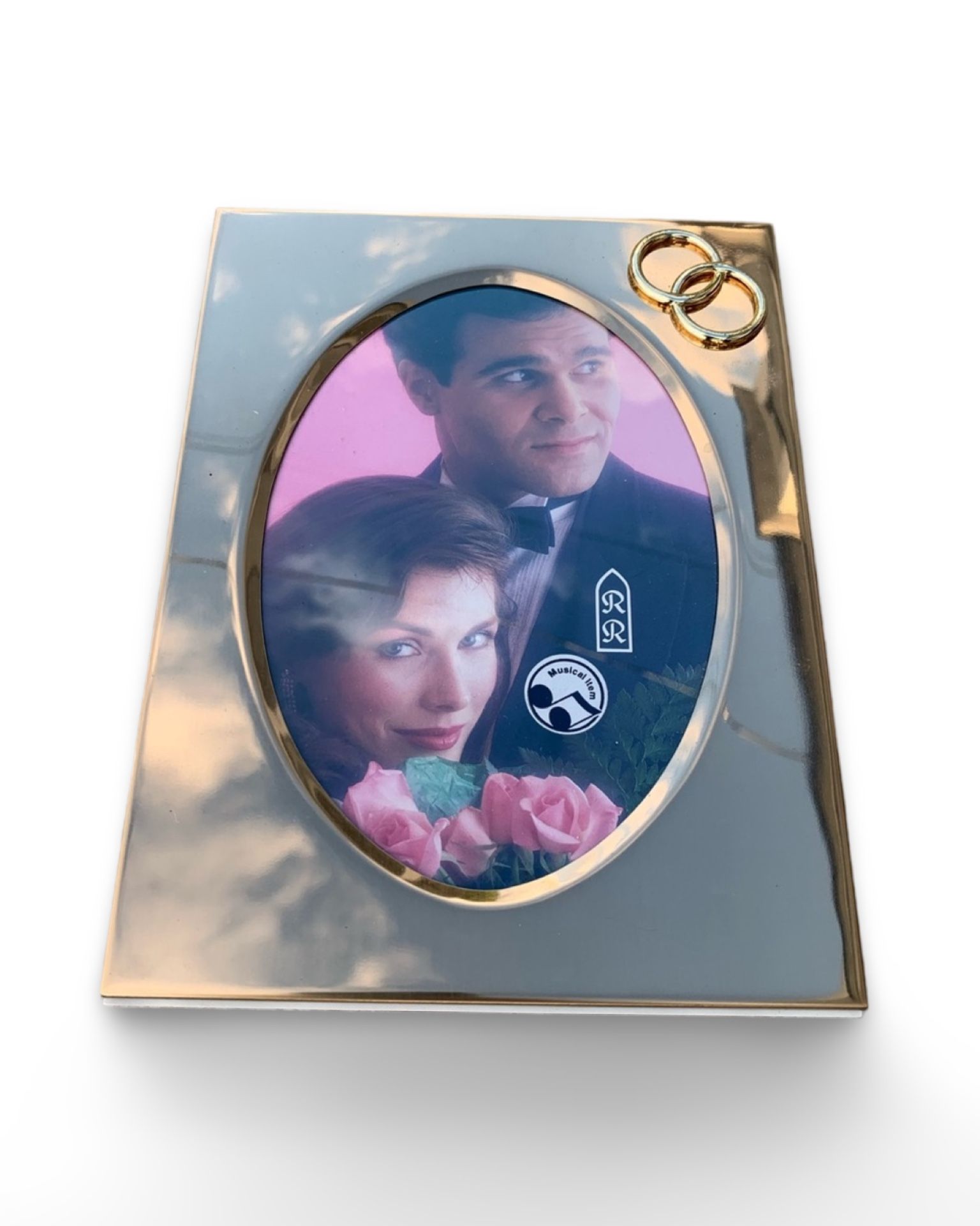 Anniversary/Wedding Musical Gold Picture Frame