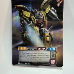 Transformers Trading Card Game XL Titan Size Holographic Foil