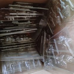 Box of vintage candy molds easter, everyday, different holidays whole box$100
