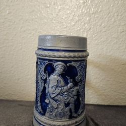 Vintage German Stoneware Beer Stien