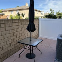 FREE Patio Table With Umbrella 
