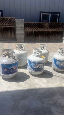 5 tanques de propano