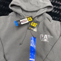 NEW Premium Quality Caterpillar Men’s Large Gray Hoodie!  #workwear
