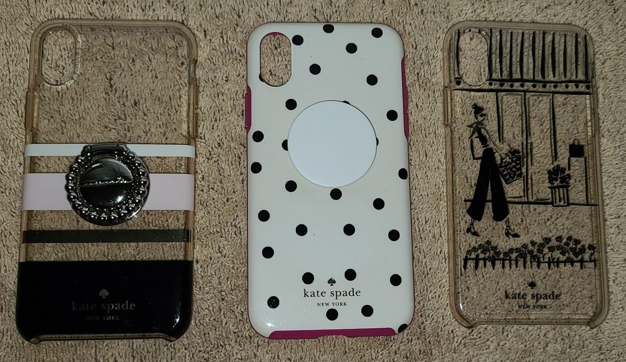 Kate Spade iPhone X cases w/attached PopSocket & Casemate