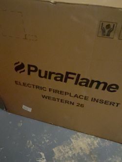 PuraFlame Alice 26” Recessed Electric Fireplace